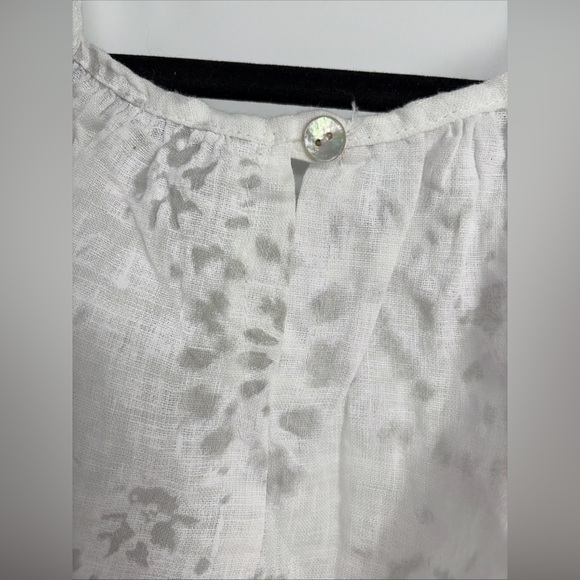 LUNGO L'ARNO Linen Tank Dress Coverup Sz Small Coquette - Picture 4 of 5